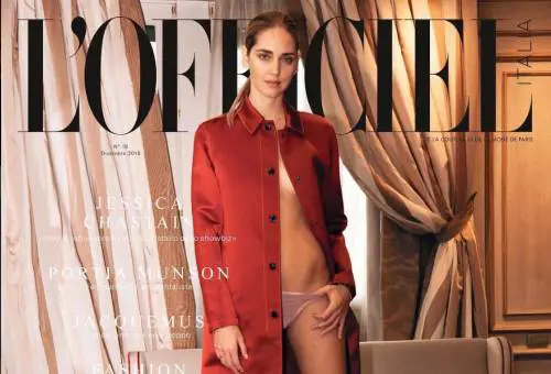 Chiara Ferragni nuda per l'Officiel