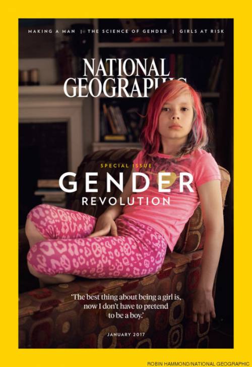 National Geographic sbatte in prima pagina un bimbo transgender