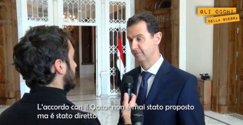 Bashar al Assad al Giornale.it: "L'Occidente aiuta i terroristi"