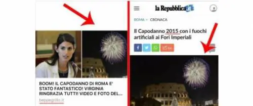Grillo esalta il Capodanno del M5s, ma usa una foto del 2015