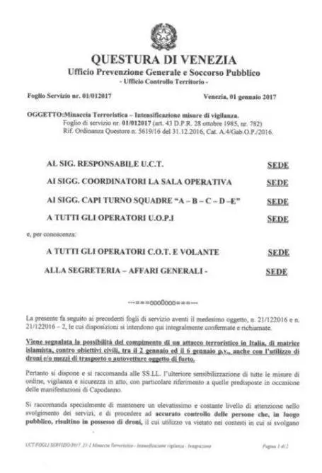 Le Questure in allarme per il pericolo droni: "L'Isis ci può attaccare"