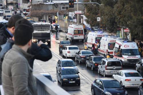 La scena dell'attentato a Izmir
