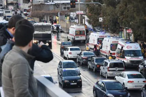 La scena dell'attentato a Izmir