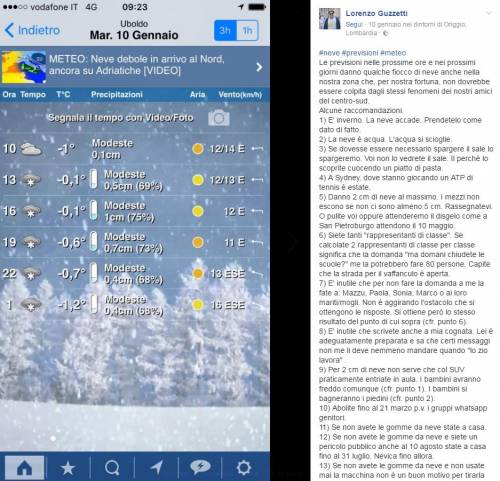 Maltempo, sindaco calma i cittadini: "La neve è acqua e si scioglierà"