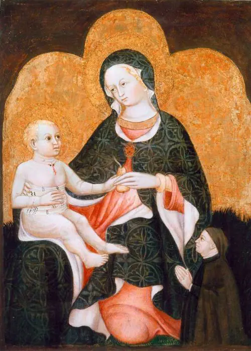 Maestro di Castrocaro, "Madonna della pera"