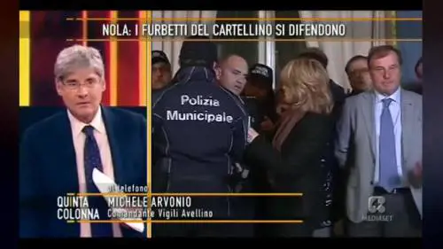 Quinta Colonna, comandante dei vigili di Nola sviene in diretta
