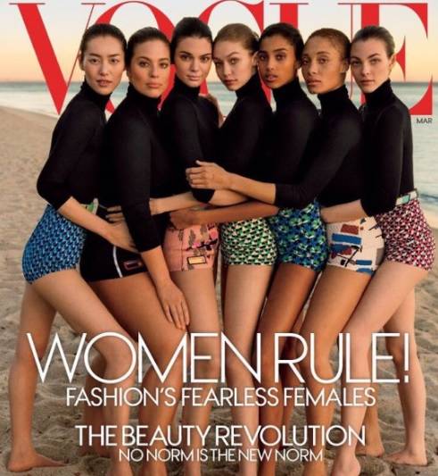 Le 7 top model del momento su Vogue Usa. Ma alcuni dettagli non convincono