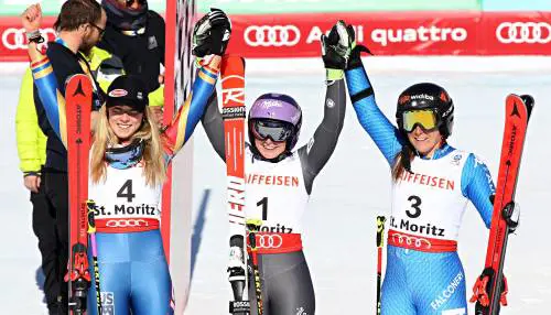 Sci, Goggia di bronzo a St Moritz: terzo posto nello slalom gigante