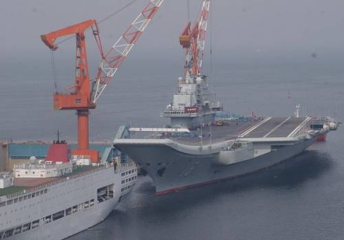 Prove in mare per la prima portaerei realizzata in Cina