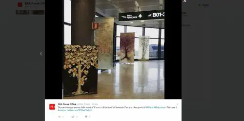 Gli alberi del "Bosco di domani" in mostra a Malpensa