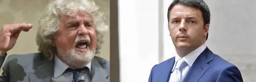 Volano stracci tra Renzi e Grillo