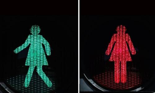 8 marzo, figure femminili al posto degli omini sui semafori di Melbourne