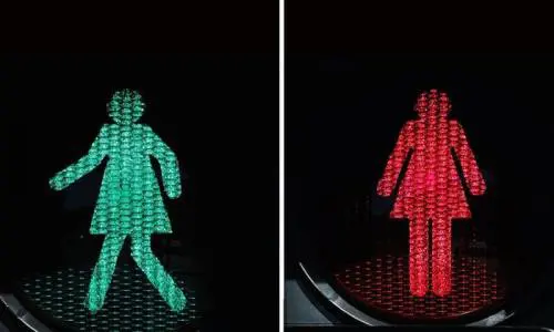 8 marzo, figure femminili al posto degli omini sui semafori di Melbourne