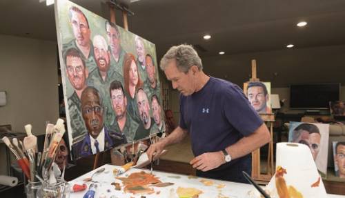 George W. Bush pittore pubblica un libro dei suoi dipinti