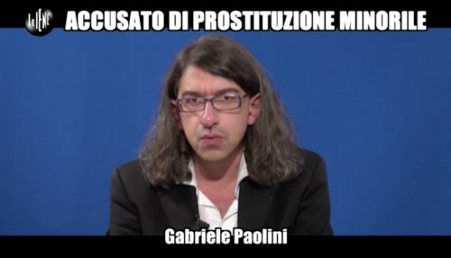 Cinque anni di carcere a Gabriele Paolini per sesso con minori