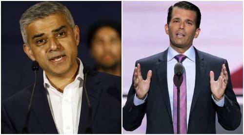 Il figlio di Trump attacca il sindaco di Londra Khan