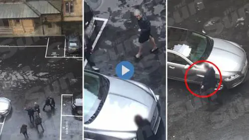 Il video della caotica fuga della May dal Parlamento