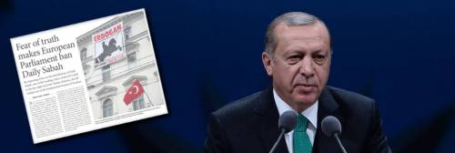 Il Parlamento europeo "mette al bando" il giornale erdoganiano