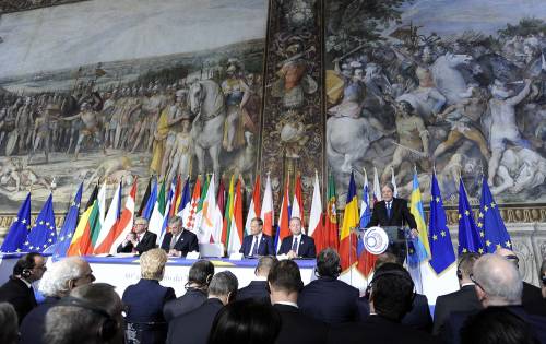 A Roma i 60 anni dell'Europa. Tajani: "Ripartire o Ue si spacca"