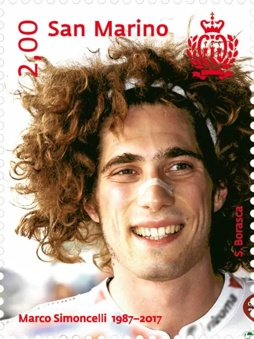 San Marino dedica un francobollo a Marco Simoncelli