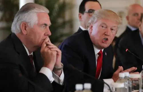 Tillerson e Trump