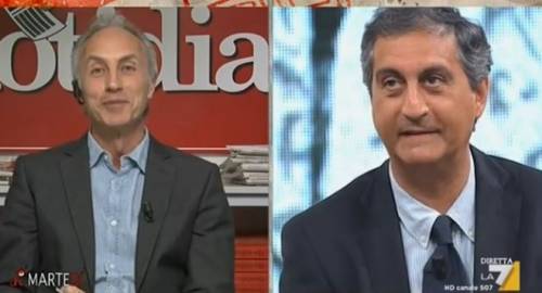 Scintille in tv tra Marco Travaglio e Mario Lavia
