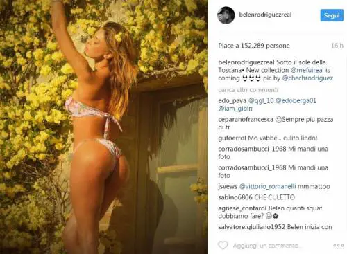 Belen Rodriguez, Pasqua e Pasquetta sexy