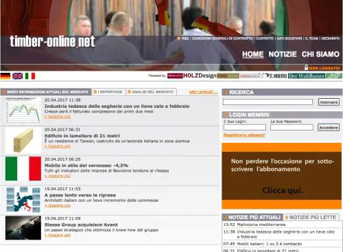 Timber on Line, il portale del legno cresce e si rinnova