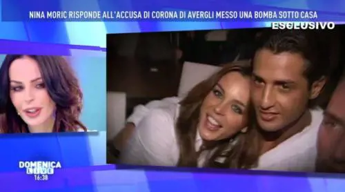 Domenica Live, il fidanzato della Moric risponde alle accuse di Corona: "Non ho messo io la bomba"