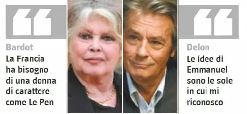 Lo show elettorale dei vip: "BB" schierata con Marine, Alain Delon benedice Fillon