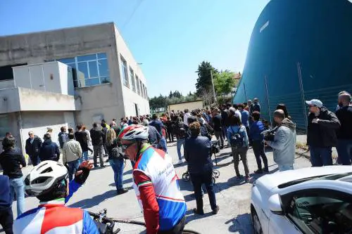 Scarponi, le immagini della camera ardente