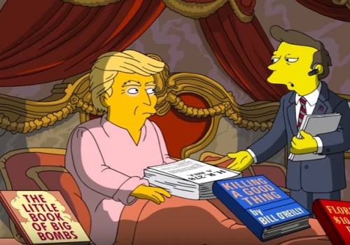 Anche i Simpson raccontano i primi 100 giorni di Trump