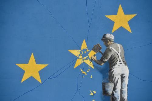 La nuova opera di Banksy contro la Brexit