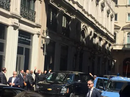Barack Obama in visita alla Pinacoteca Ambrosiana