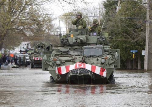 Quebec, l'esercito dispiegato contro l'alluvione