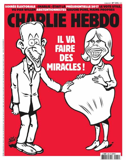 Charlie Hebdo fa indignare ancora: nel mirino c'è Brigitte Macron