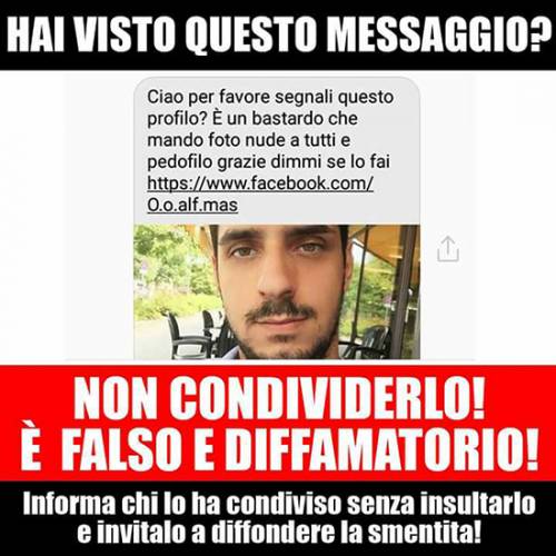 Facebook gli rovina la vita: "Io non sono un pedofilo"