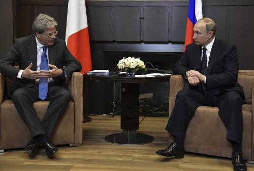 Gentiloni a Putin: "No a rinnovo sanzioni con pilota automatico"