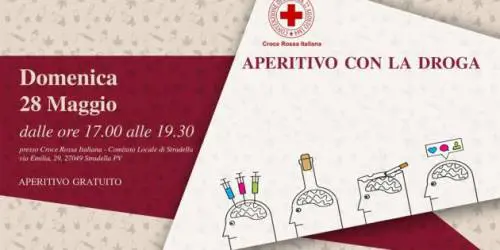 "Aperitivo con droga"  della Croce Rossa. E la rete si scatena