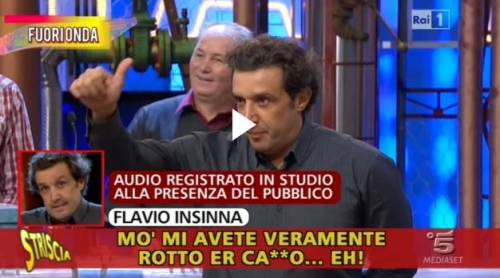 Nuovi fuorionda choc di Flavio Insinna: "Sorci! Il microfono te l'avemo messo in c.."