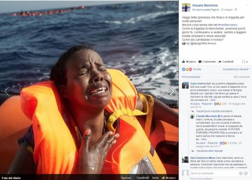 Marchisio, post pro-migranti E scoppia la bufera sui social