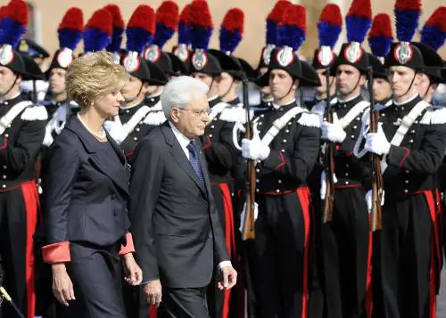 La cerimonia all'Altare della Patria