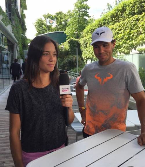 Rafael Nadal stregato dalla collega: Alize Lim diventa giornalista