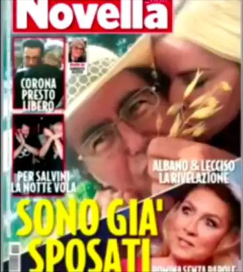 L'indiscrezione di "Novella": "Al Bano ha sposato la Lecciso"
