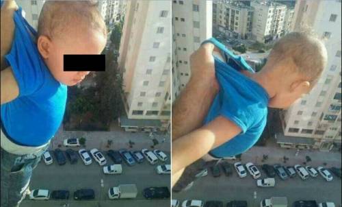 Algeria, appende il figlio fuori dalla finestra per mille like su Facebook