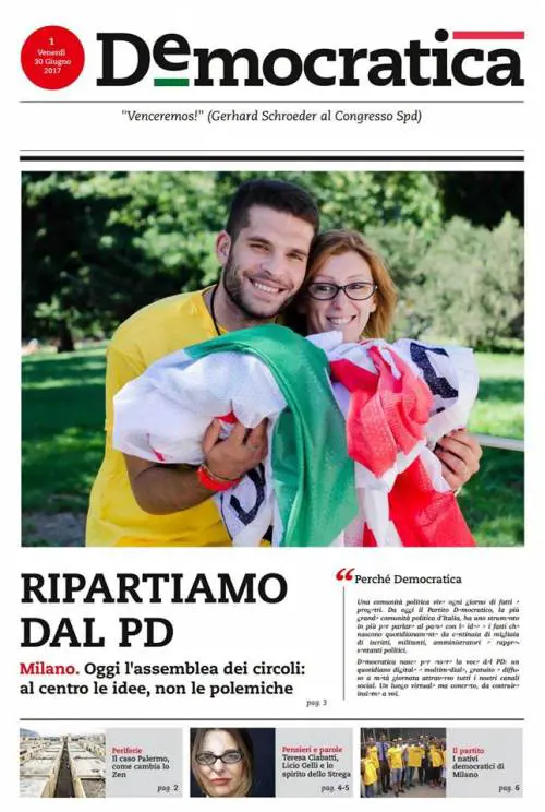 Il Pd molla "L'Unità" e punta tutto su "Democratica"