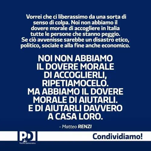Renzi si "salvinizza", il Pd rimuove il post 