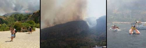 San Vito Lo Capo, resort minacciato da un incendio: evacuati 900 turisti