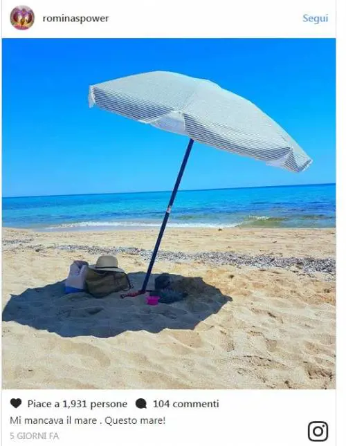 Romina Power e il giallo sulla foto al mare