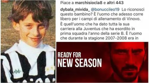 "Riconosci questo bambino?": il messaggio per Bonucci